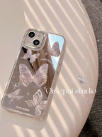 Mirrored Super Fairy Butterfly Case with Makeup Mirror