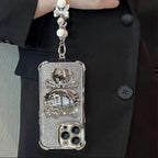 Silver Hello Kitty Mirrored Case with Bracelet Strap