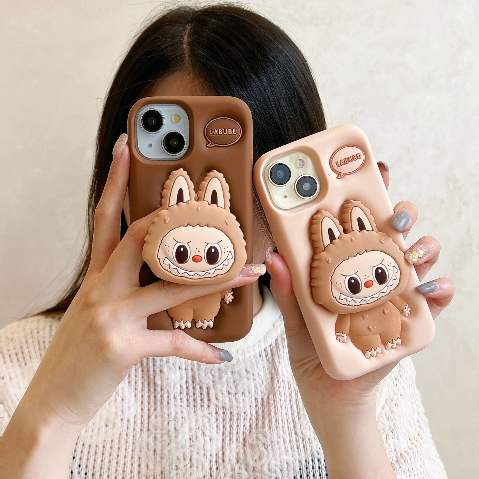 Labubu mobile phone case with stand Main image
