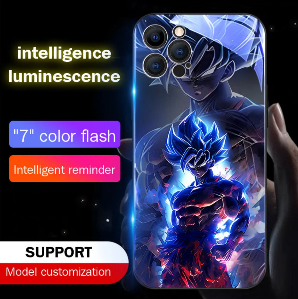 Goku Dragon Ball LED Flash Phone Case