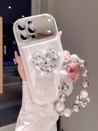 Love Rhinestone Airbag Case - Luxury Anti-Drop Protection