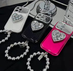 Love Rhinestone Airbag Case - Luxury Anti-Drop Protection